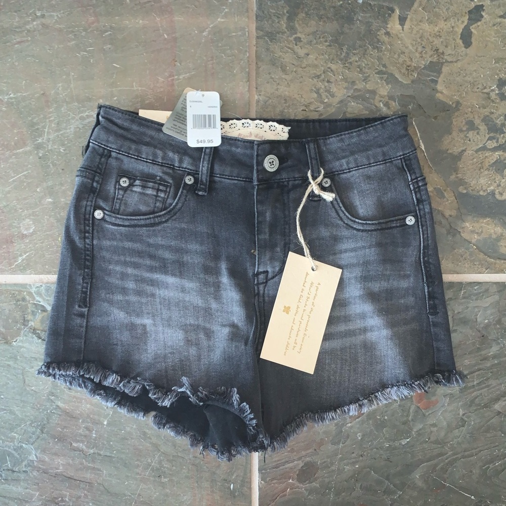 Altar’d state black denim shorts